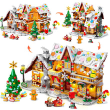 HOGOKIDS 3-in-1 Weihnachts Lebkuchenhaus Bausatz mit Licht für Kinder ab 8+