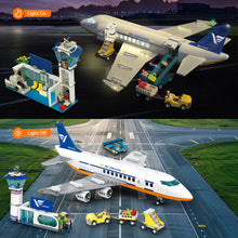 HOGOKIDS Flugzeug Bauspielzeug Set mit LED Licht für Kinder ab 6 Jahren