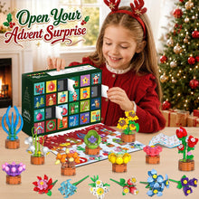 2026 Adventskalender Blumen Klemmbausteine Weihnachten Spielzeug für Kinder