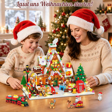 Adventskalender 2026 Lebkuchenhaus Mini Klemmbausteine Set mit Licht