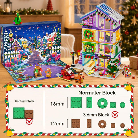 Adventskalender 2026 Friend Mädchen Haus Mini Bauspielzeug mit LED