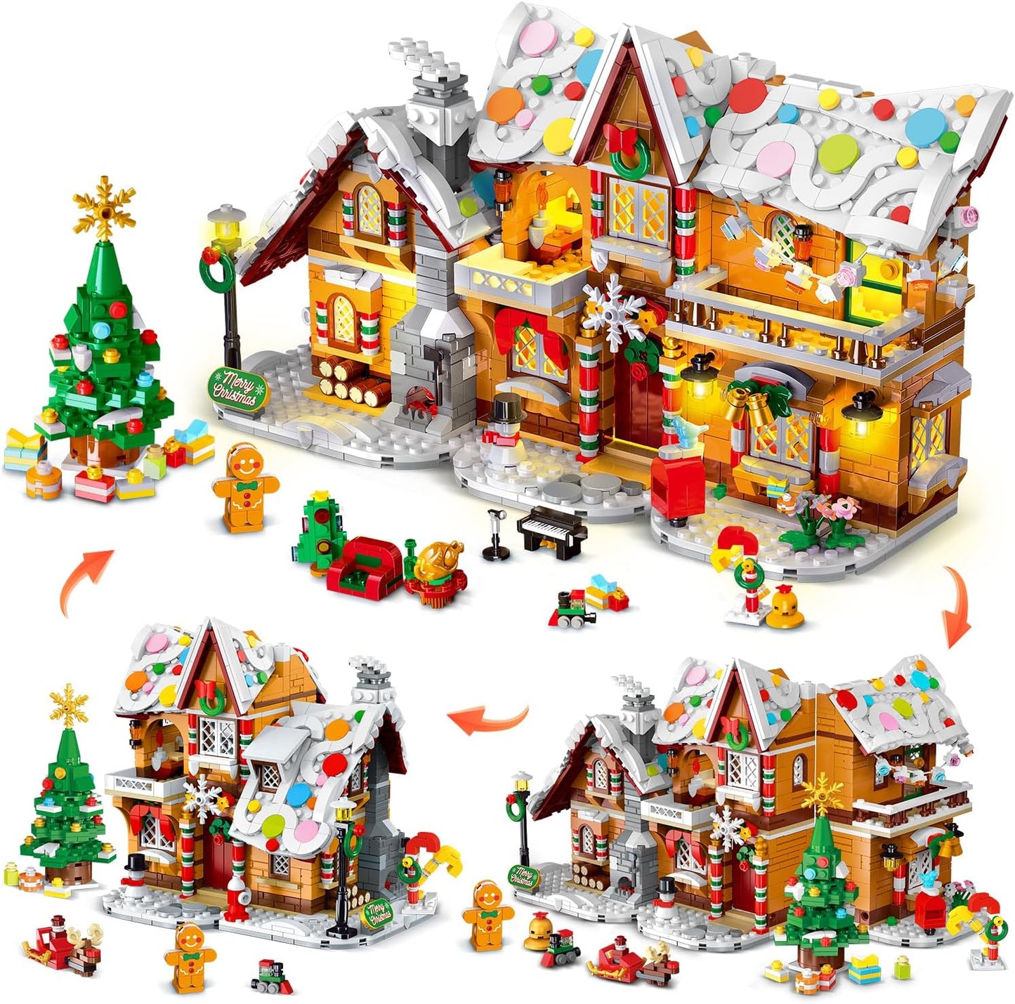 Adventskalender 2026 Lebkuchenhaus Mini Bauspielzeug