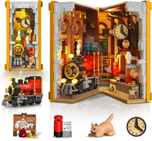 Magischer Bahnhof Book Nook Bauspielzeug Set