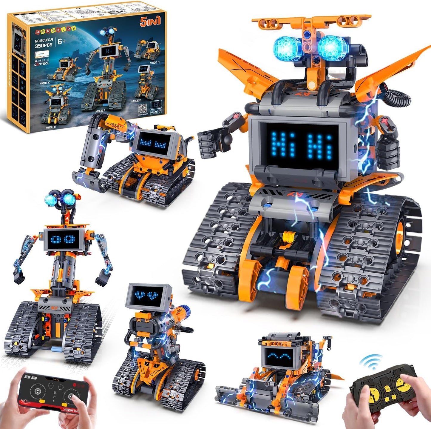 5 in 1 RC Roboter Bausatz