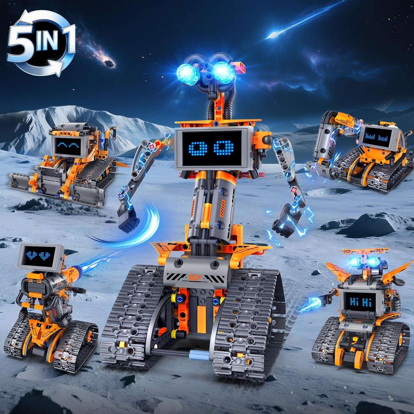 5 in 1 RC Roboter Bausatz