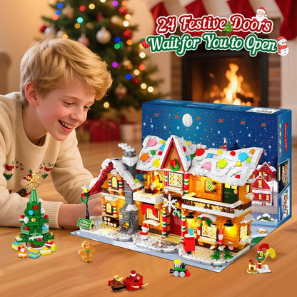 Adventskalender 2026 Lebkuchenhaus Mini Bauspielzeug