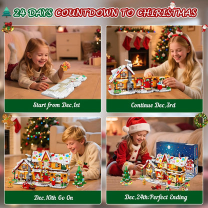 Adventskalender 2026 Lebkuchenhaus Mini Bauspielzeug