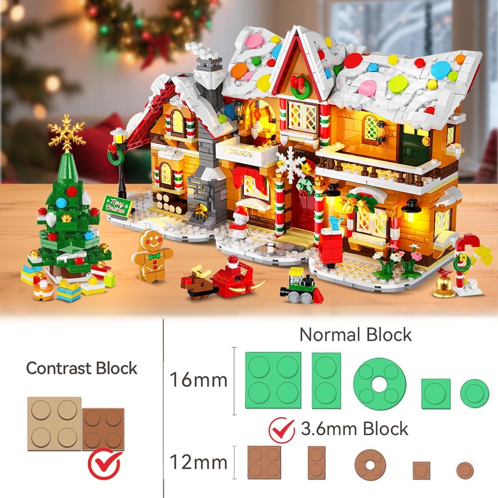 Adventskalender 2026 Lebkuchenhaus Mini Bauspielzeug