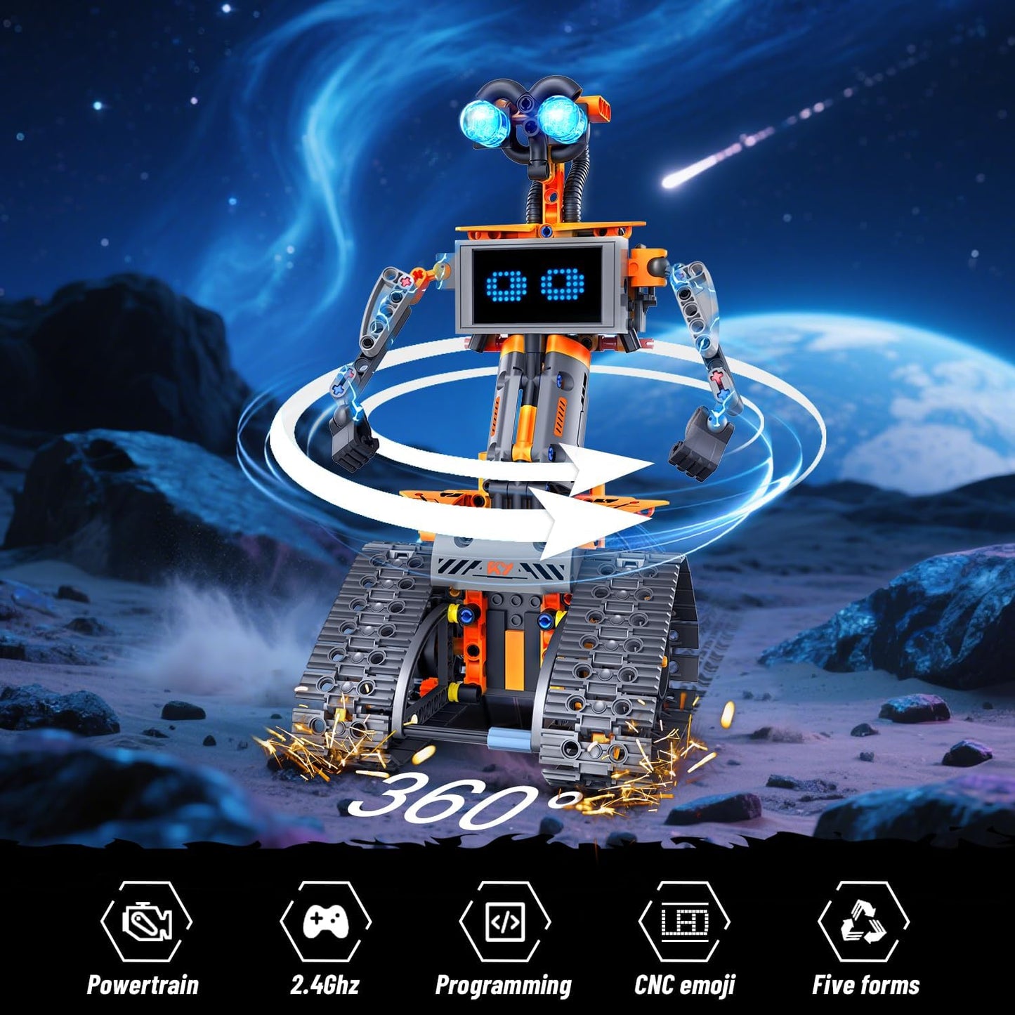 5 in 1 RC Roboter Bausatz