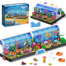 Aquarium-Bausets – 2 verschiedene Ozeanarium-Bauspielzeuge