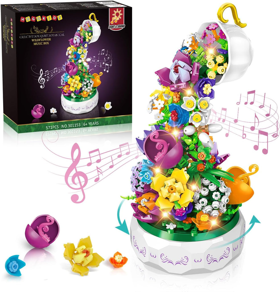 Blumenmusik-Bauset mit LED-Beleuchtung