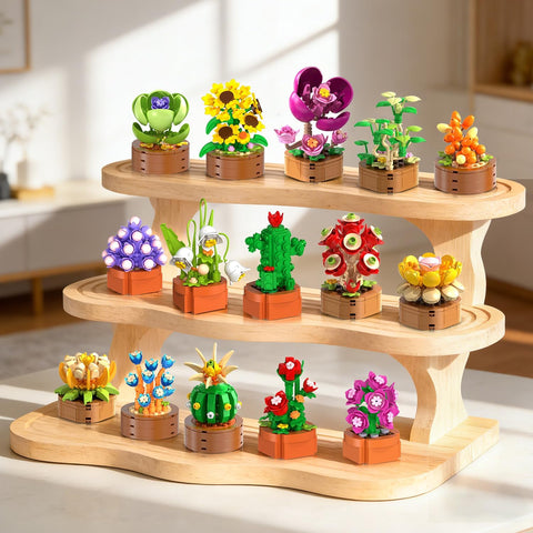 15er-Pack Blumen Sukkulenten Mini-Bauset