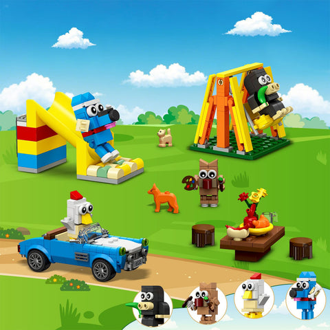 HOGOKIDS Friends Haus Bauset mit LED-Beleuchtung
