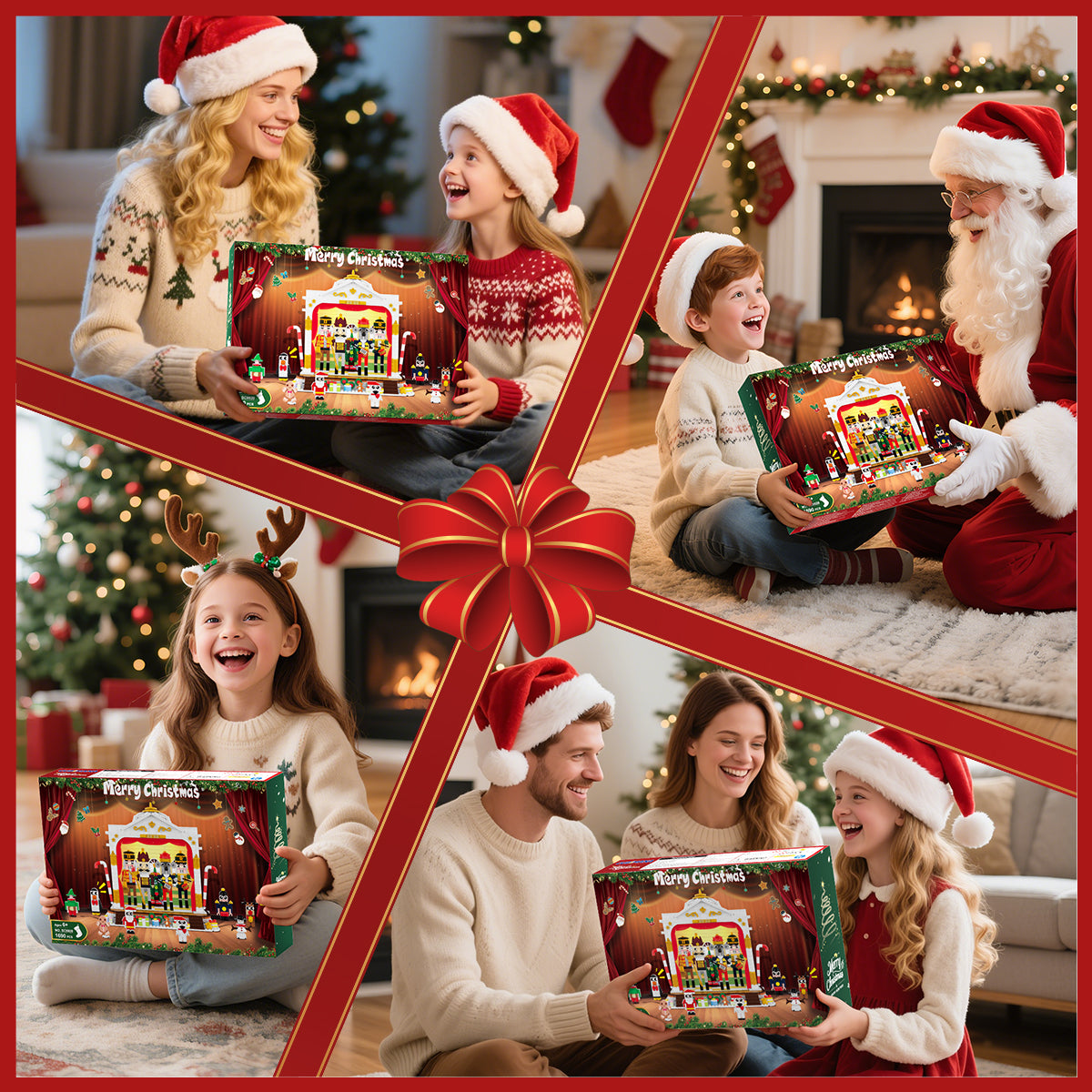 CUBIMANA 2025 Weihnachtliches Theater Bausteine mit Licht