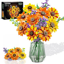 CUBIMANA Blumenstrauß Sonnenblumen-Bausatz mit LED-Lichtern