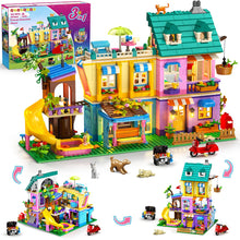HOGOKIDS Friends Mädchen Familienhaus Bausteinset mit LED für Kinder ab 8