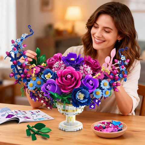 PLAXSOON Mondblumen-Bauset mit LED-Beleuchtung