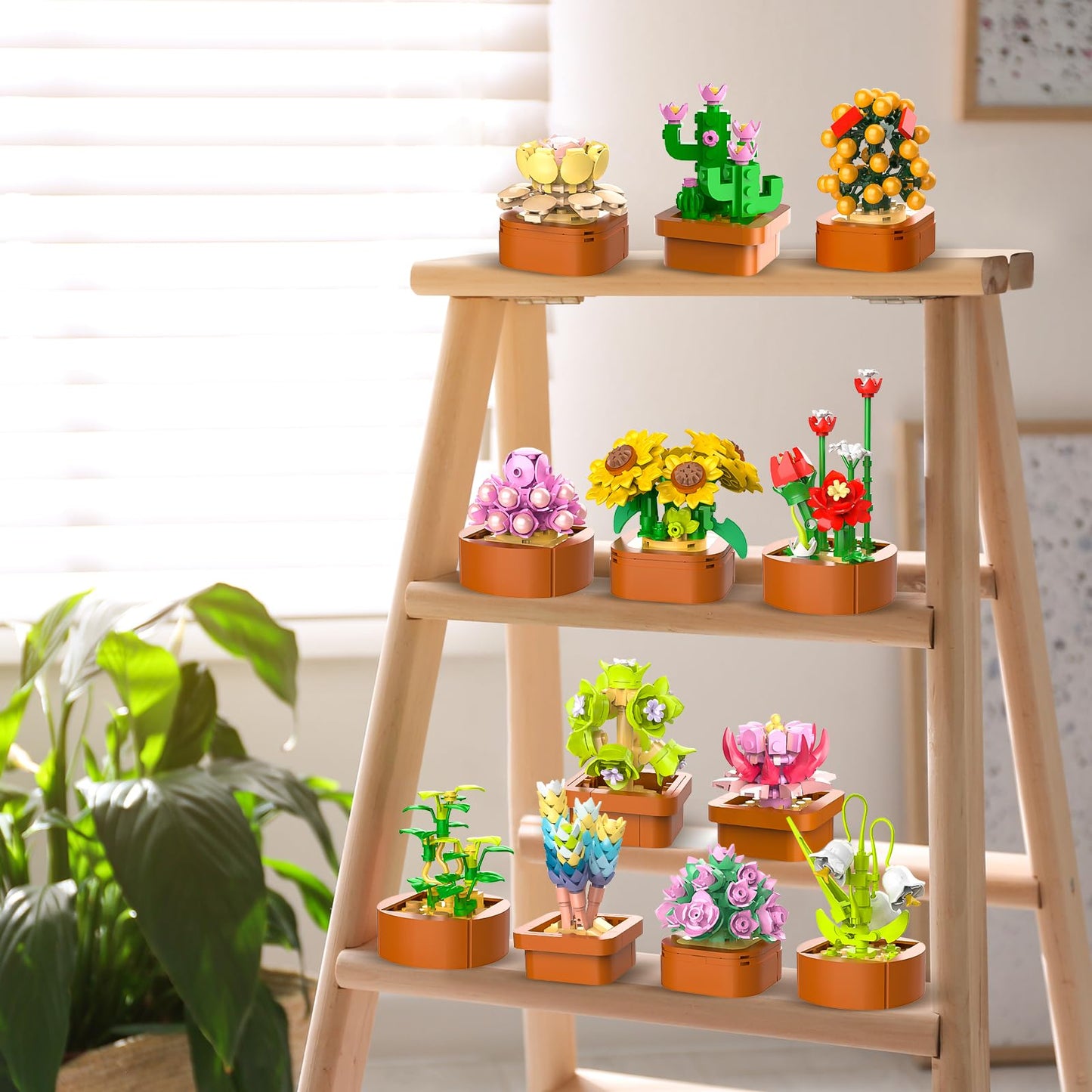 CUBIMANA 12 Blumen Sukkulenten 3.6MM Mini Bausätze