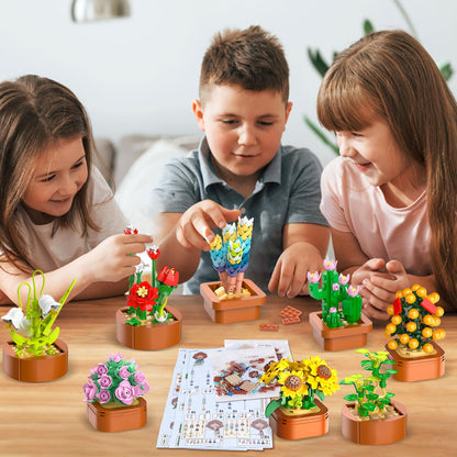 CUBIMANA 12 Blumen Sukkulenten 3.6MM Mini Bausätze
