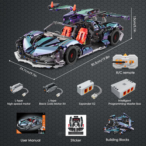 HOGOKIDS Technik Ferngesteuerter Auto Baustein