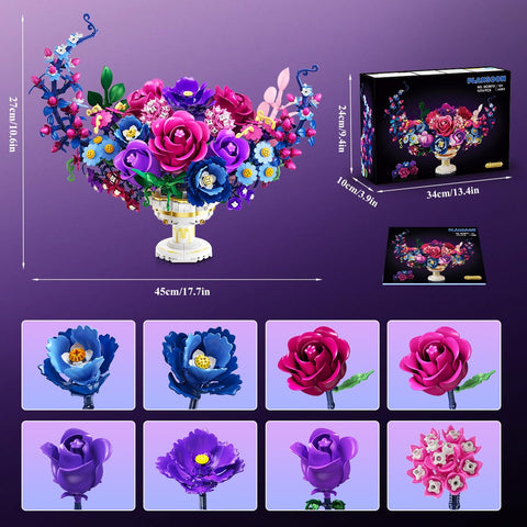 PLAXSOON Mondblumen-Bauset mit LED-Beleuchtung