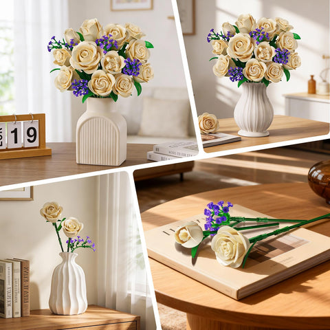 PLAXSOON Blumenstrauß Bausatz mit Licht