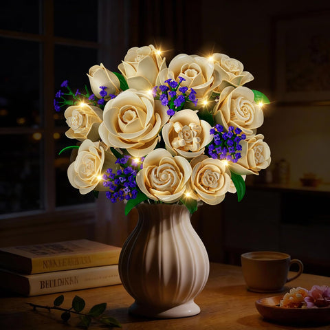 PLAXSOON Blumenstrauß Bausatz mit Licht