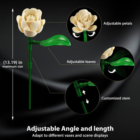 PLAXSOON Blumenstrauß Bausatz mit Licht
